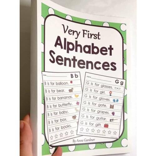 240 pages English Very First Alphabet Sentences textbook workbook Exercise Book school children education teaching learning
