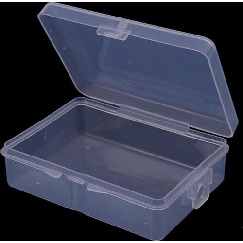 9cm*6.5cm*3cm Transparent Plastic Storage Box Clear Square Multipurpose Display Case Plastic Jewelry Storage Boxes