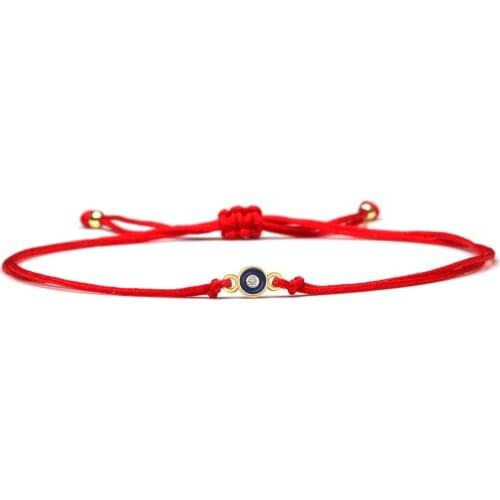 AAA Sparkling Cubic Zirconia Stone Mini Small Round Evil Eye Charm Bracelet Women Unisex Blue Turkish eye Fashion CZ Jewelry Her