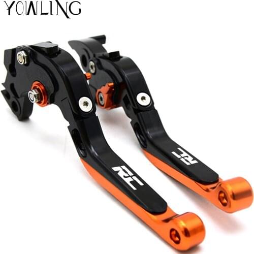 Laser LOGO Motorcycle Accessories adjustable Brake Levers clutch lever For RC200 2014-2018, RC125 2014-2019, RC390 2013-2019