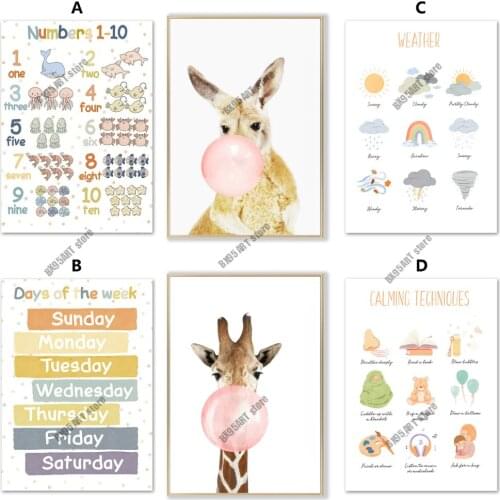 Alphabet Number Planet Weather Diamond Painting Cartoon Animal Cross Stitch Kits Mosaic Room Decor Diamond Embroidery Full