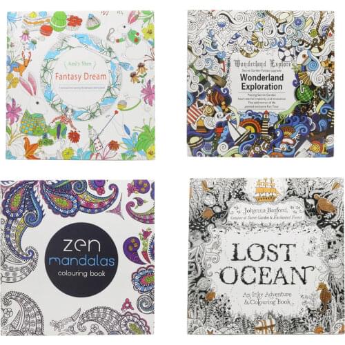 English Edition Coloring Book for Kids Adult DIY Toys School Craft Art Drawing Dupply