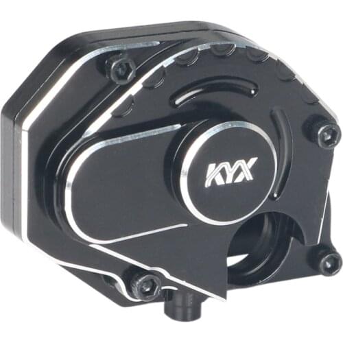 KYX Racing CNC Transmission Case Gearbox Housing Upgrades Accessories for 1/24 RC Crawler Car Axial SCX24 Deadbolt JLU C10 B-17