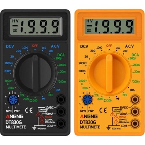 Digital Multimeter Voltmeter Ammeter Ohmmeter DC10V~1000V AC 750V Current Tester E7CB