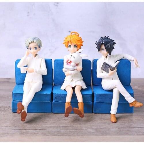 Anime The Promised Neverland Emma Norman Ray PVC Figure Figurine Model Toy