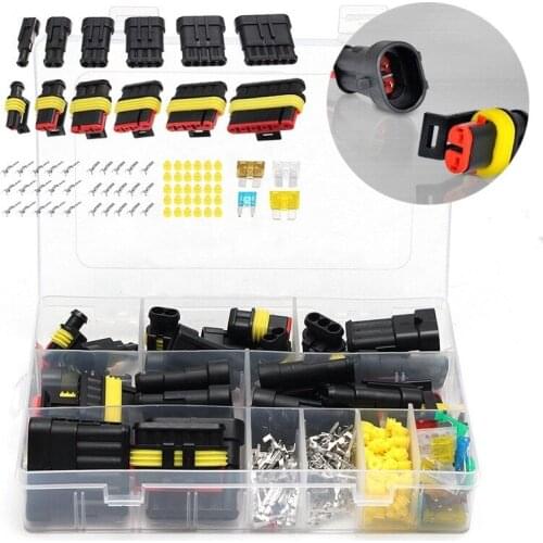 HID Waterproof Connectors Car Electrical Wire Connector Plug Truck Harness 300V 12A Set plug Accessories