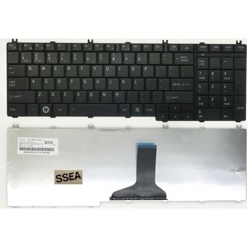 SSEA New US keyboard black For Toshiba Satellite L650 L655 L660 L675 L750 L755 L750D C650 C660 C655 C650D laptop US keyboard