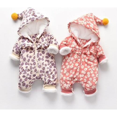 Childrens Wear Autumn Clothes Three Layers Of Warm Baby Clothes Jumpsuits Winter Plush Baby Bodysuits & One-Pieces Rompers