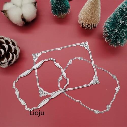 Square Vintage lace background metal cutting dies 2020 for DIY Scrapbooking Embossing Cards Tool Decorative Crafts Die Cuts