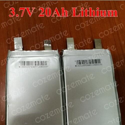 7pcs High Capacity 3.7v 22Ah Lithium Cell 20ah Lipo Polymer 23ah 25Ah for Diy Pack Electric Power Tool Deep Cycle Bike 24v Litio