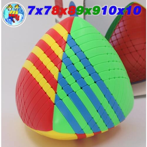 Magic Cube sengso 7x7x7 mastermorphix cube zongzi 7x7 Stickerless 4 faces strange shape cubes puzzle Educational Twist toy game