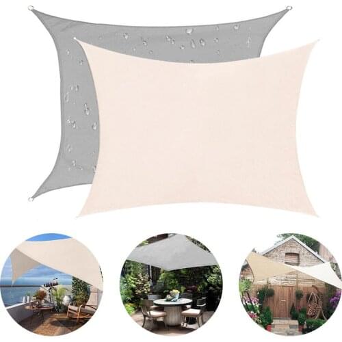 Outdoor awnings Waterproof Sun Shelter Rectangular Sunshade Protection Outdoor Canopy Garden Patio Pool Shade Sail Awning 40a