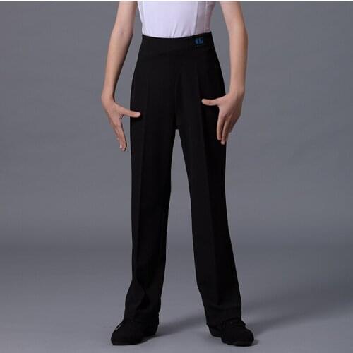 2020 New Latin Dance Pants For Boys Dance Competition Clothes Children Standard Ballroom Cha Cha Samba Dance Trousers DWY2864