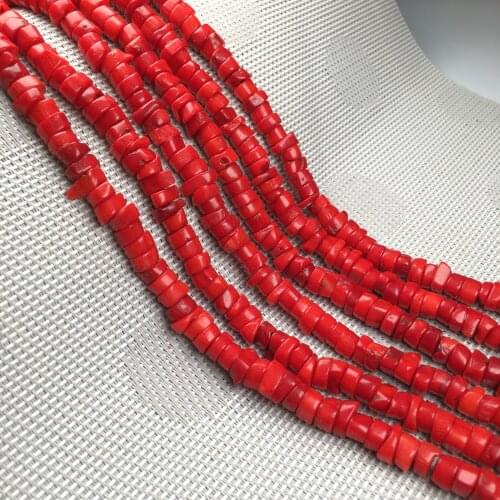 New Fashion Natural Stone Red Coral Beads Irregular Gravel Beads For DIY Bracelet Necklace Anklet Jewelry Making Wholesale