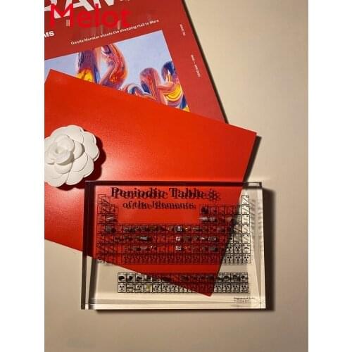 Periodic Table of Elements Decoration Physical Specimen Creative for Birthdays and Valentines Days Technology Gift Decoration