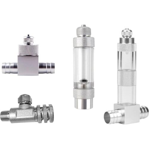 Aluminum Alloy Aquarium CO2 Regulator Counter Single/Double Head CO2 Bubble Non-return Carbon Dioxide Measurement Device