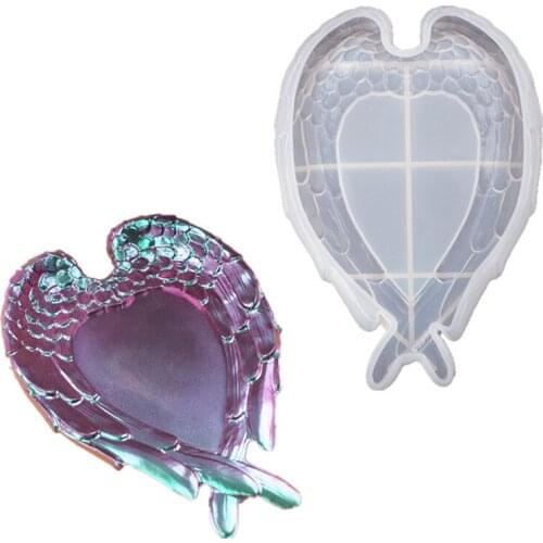 DIY feather wings tray storage tray silicone mold wings fruit pastry tray mold kitchen tools