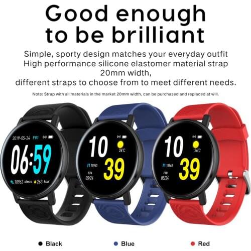 H5 1.3-Inch Smart Bracelet Full Touch Screen Heart Rate Blood Pressure Sleep Detection Sports Step IP67 Waterproof Sports Watch