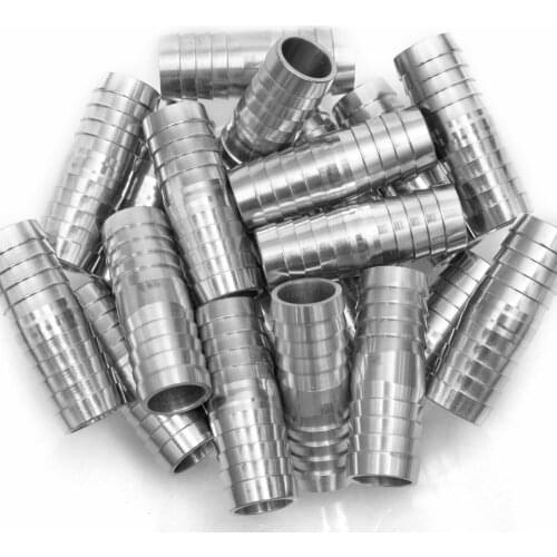 The Bar Production Stainless Steel 316 Barb Splicer Mender 3/4" Hose ID Fitting Air Water Fuel Boat