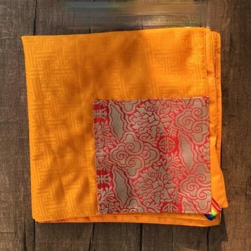 Tibetan Style Scripture Book Bag High Quality Cotton Linen Double Layer Square Handwritten Table Pad Tablecloth Cover Cloth