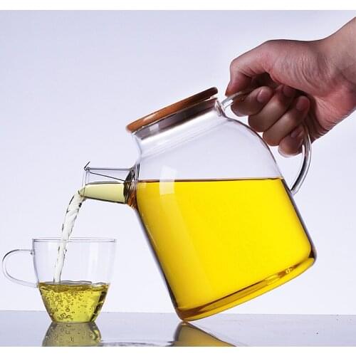 Japanese big teapot filter glass teapot thickening flower pot heating resistance to high temperature boiling tea kettle suits