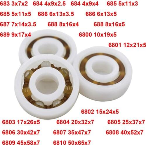 1PC POM Plastic Ball Bearing Insulation 683 684 685 686 687 688 689 6800 6801 6802 6803 6804 6805 6806 6807 6808 6809 6810