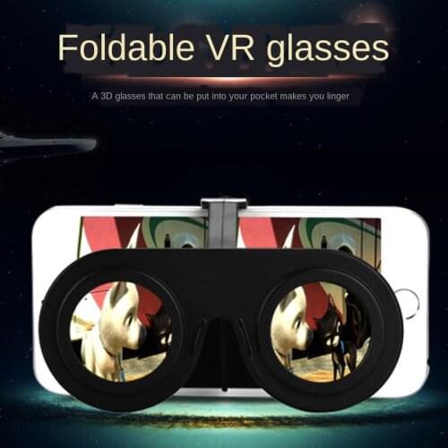 1PC Mini Folding 3D Virtual Reality Cellphone Nearsighted Myopic VR Glasses for 3D Movies and Game for IOS Android Smartphone