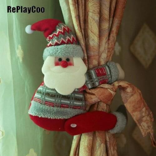 10 pieces / Lot Mini Santa Clau Stuffed Plush Toys Small SantaStuffed Toys pelucia Pendant Kids Birthday Gift Party DMR0100