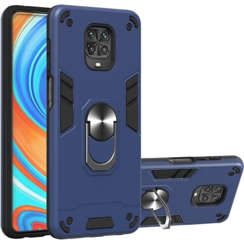 100pcs/lot Ring Stand PC +TPU 2 in 1 Hybrid Armor Case for Xiaomi Mi 10 5G 10Pro 5G Redmi 10X 4G Note 9 9S Note 9Pro 9Pro Max