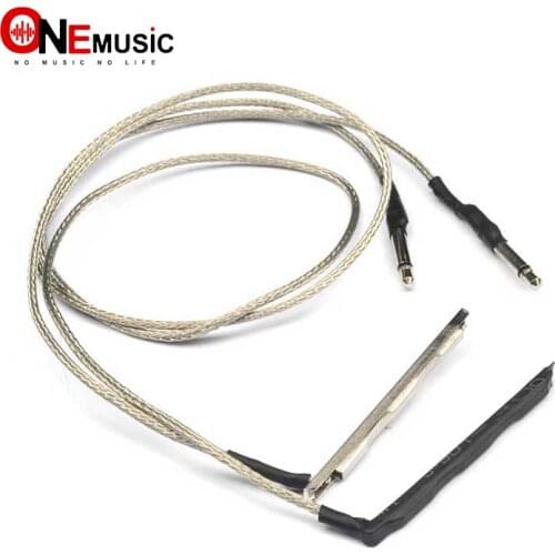 50pcs Transducer Piezo Cable for 3 Strings Cigar Box Acoustic Guitar 2.5mm Plug Powerful Audio Pickup Piezo Guitar Parts