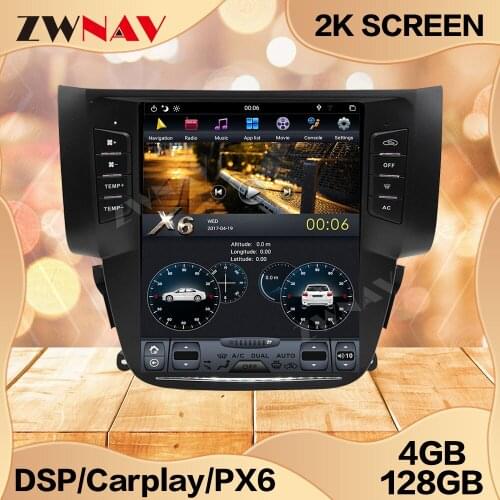4+128G Tesla Carplay Screen For 2012 2013 2014 2015 2016 2017 Nissan Sylphy Android 9 Multimedia Player GPS Audio Radio Stereo