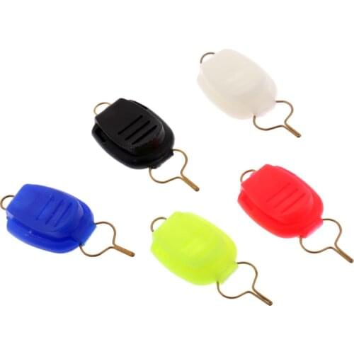 5 Pieces Baitcasting Fishing Line Stoppers Keepers Braided Nylon Line Fishing Tools Random Colors for Drum Fishing Reels