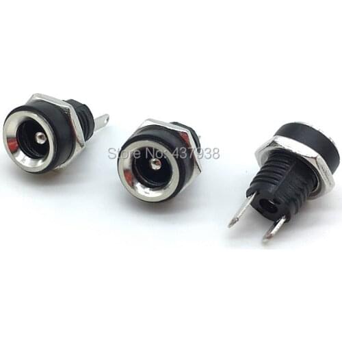 5pcs DC-022B 5.5x2.1mm 5.5 X 2.1 mm Female DC Power Adapter DC Jack Connector DC022B DC Power Plug Male 5.5*2.1mm
