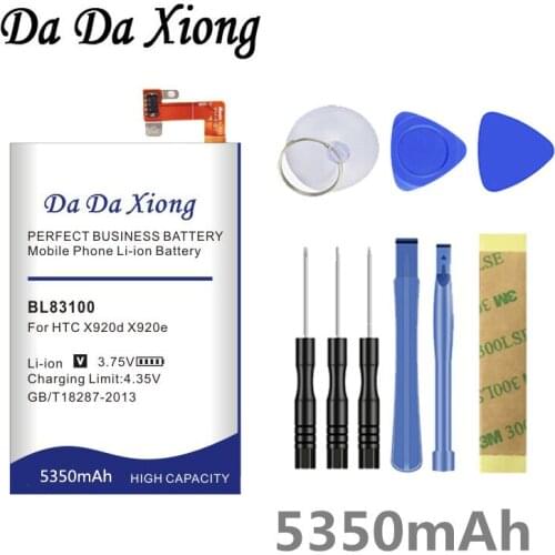 DaDaXiong 5350mAh BL83100 Phone Battery for HTC x920e x920d butterfly droid dna htl21 Deluxe DLX One X5