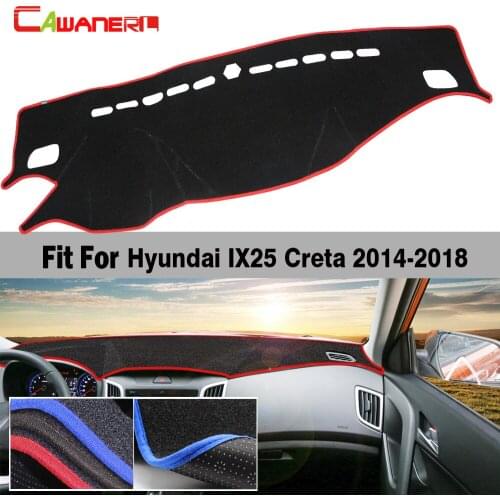 Car Accessories Avoid Light Mat Dashboard Pad Desk Instrument Platform Carpet Cover Anti Slip For Hyundai Creta Ix25 2014-2018