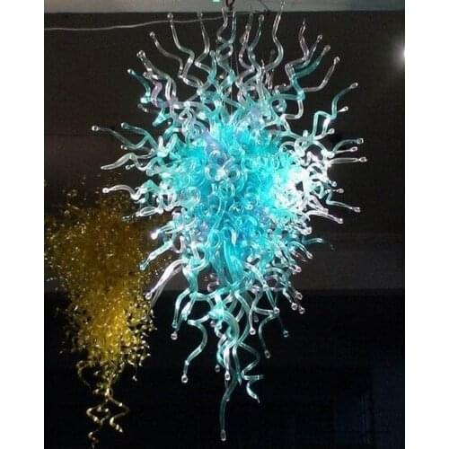 Free Shipping CE/UL Contemporary LED Bulbs Beautiful Hand Blown Glass Chandelier Modern Design