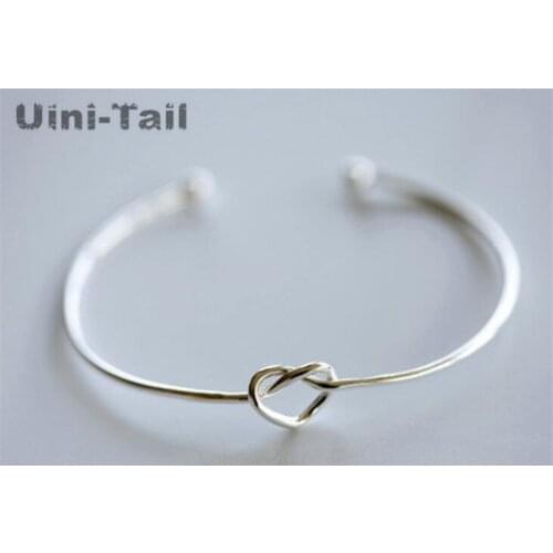 Uini-Tail classic hot 925 sterling silver heart-shaped bracelet Korean fashion trend sweet sexy high quality jewelry opening