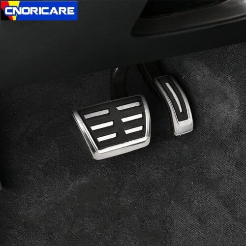Car Accelerator Brake Pedal Decoration Sticker Trim For Porsche Cayenne 2018 Stainless Steel Interior Modified Accessories