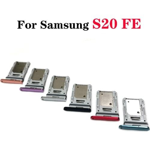 For Samsung Galaxy S20 FE Sim Card Reader Holder Dual Sim Card Tray Holder Slot Adapter