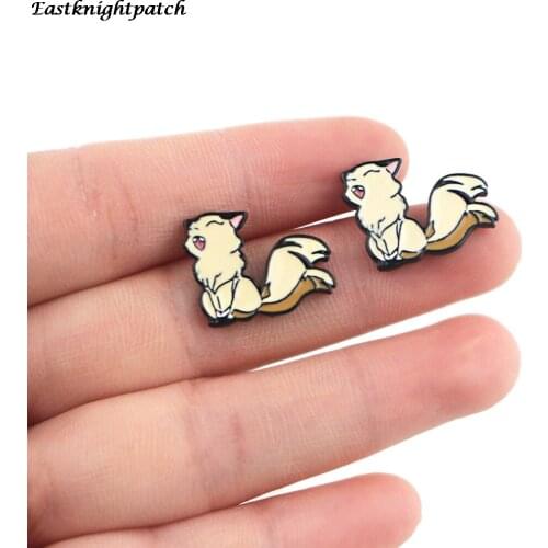 E2424 New Arrival Cute Stud Earrings Female Kids Gift Fashion Women Cartoon Jewelry Accessories