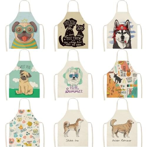 FYMXCute Dog Apron Dachshund Pitbull Shiba Inu Kitchen Apron Household Cleaning Supplies