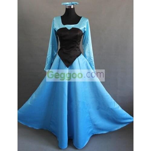 The Little Mermaid Princess Ariel Blue Cosplay Dress