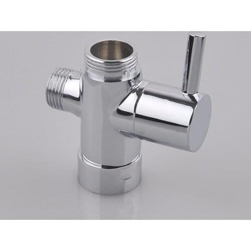Chrome Brass Bathroom Toilet Bidet 3/4'' 1/2'' T-adapter Shower Diverter Valve 3 Way Shower Faucet Tee Connector Shattaf Valve