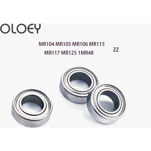 Miniature Bearings ABEC-1 MR104 MR105 MR106 MR115 MR117 MR125 MR148 ZZ RS Metal seal Miniature Good Deep Groove Ball Bearing