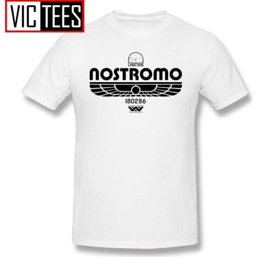 Mens Nostromo T Shirts Nostromo T-Shirt Summer Tee Shirt 100% Cotton Awesome Print Male Plus size Tshirt