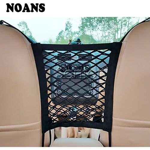 NOANS 1X Car Truck Storage Luggage Hooks Seat Mesh Net For Jeep Renegade wrangler Audi a3 a4 b6 b8 b7 Kia rio ceed sportage 2017