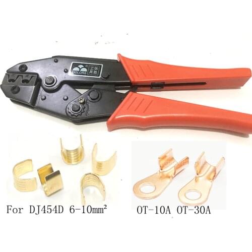 Wire cable lug U-shaped terminal Plier Copper Battery Cable Connector Tools for Crimp 6-10mm2 DJ454D OT-10A OT-30A