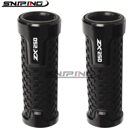 22mm 7/8'' CNC Motorcycle Handlebar Grip Handle Bar Motorbike Grips For Kawasaki Z ZR ZX 125 250 750 750R 750S 800