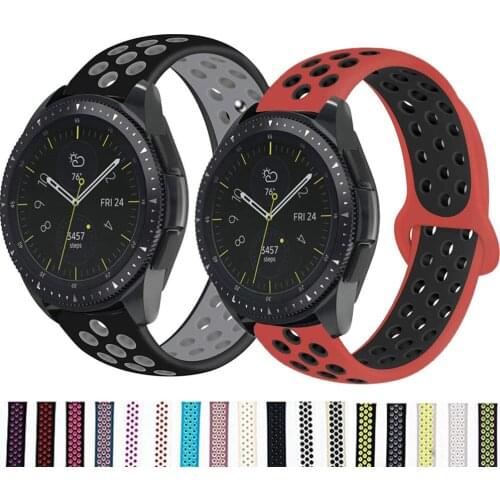20MM 22MM Silicone Straps For Samsung Gear S3 Frontier/Classic Sport Bracelet Galaxy Watch 46MM/42MM/Active 2/3 41MM 45MM Bands