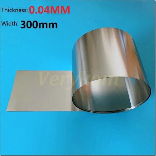 0.04mm Thickness 300mm Width 5M/lot Model 304 Stainless Steel Sheet Plate Stainless Steel Foil Roll The Thin Tape Free Shipping